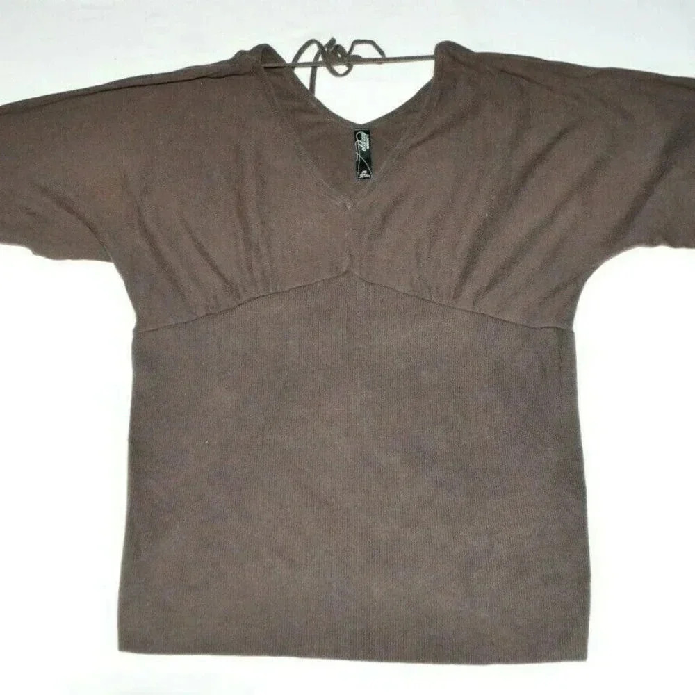 Old Navy Maternity Womens Top Size M Brown Blouse